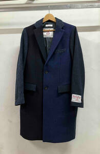 BEAUTY＆YOUTH ビューティーアンドユース UNITED ARROWS ユナイテッドアローズ HARRIS TWEED チェスターコート ネイビー その他コート