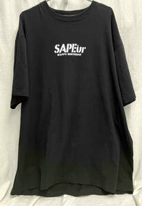 SAPEur HAPPY BIRTHDAY OCTBER TEE サプール ハッピーバースデー 9月 半袖 Tシャツ XXL 黒 ブラック