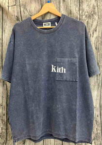 KITH NYC キスニューヨークシティ 半袖Tシャツ ネイビー Lサイズ