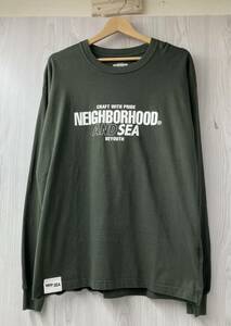 NEIGHBORHOOD ネイバーフッド × WIND AND SEA 長袖Tシャツ サイズL モスグリーン