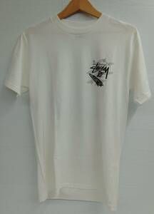 OLD STUSSY オールド ステューシー Down Since Day One ホワイト 古着 半袖Tシャツ Sサイズ