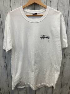 STUSSY ストューシー PEACE SIGN Tee プリント ピースサイン ホワイト 半袖Tシャツ コットン M