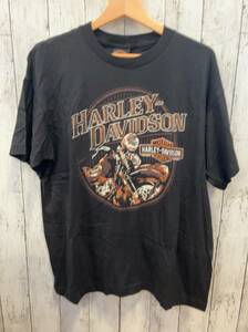 HARLEY DAVIDSON ハーレーダビッドソン USA製 プリントTee BLACK WINDOW 半袖Tシャツ コットン L