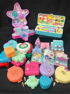  Junk 1 jpy ~ BANDAI ANGEL POCKET Bluebird Polly Pocket Angel pocket poly- - pocket doll house Heart shell 23 piece summarize 