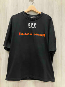 MONCLER × OFF-WHITE モンクレール×オフホワイト 半袖Tシャツ SCOM-16-883 Lサイズ ブラック メンズ インナー インポート