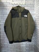 THE NORTH FACE ザノースフェイス ジャケット ND92237 MOUNTAIN DOWN JACKET ダウンジャケット グリーン ブラック Lサイズ アウトドア_画像1