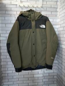 THE NORTH FACE ザノースフェイス ジャケット ND92237 MOUNTAIN DOWN JACKET ダウンジャケット グリーン ブラック Lサイズ アウトドア