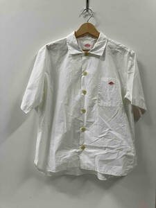 DANTON ダントン 半袖シャツ コットンポプリン ワークシャツ jp-3609 サイズ38 ホワイト