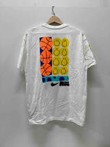 NIKE ナイキ DQ1013-100 Smiling Face 半袖Tシャツ サイズL イラスト ロゴ プリント ホワイト 中国製 綿100% 丸首Tシャツ_画像2