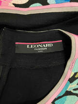 LEONARD レオナール 花柄 黒 長袖Tシャツ・カットソー サイズ表記L_画像3