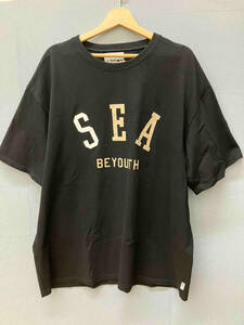 WIND AND SEA ウィンダンシー WDS-CS-360 SEA T-SHIRTS メンズ 半袖Tシャツ ブラック オーバーサイズ XLサイズ