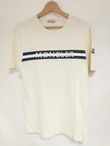 MONCLER 半袖Tシャツ MAGLIA T-SHIRT ロゴ ベージュ M