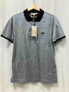 BURBERRY LONDON ENGLAND| polo-shirt with short sleeves | tag attaching | embroidery Logo | size S| gray | polo-shirt 