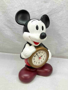 Disney ディズニー ミッキーマウス 目覚まし時計 置き時計 クォーツクロック アナログ タイム モダン レトロ 丸型 ドーム型 動作確認済