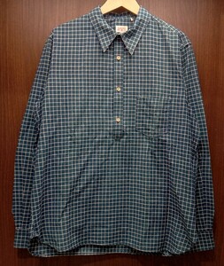 LEVI'S VINTAGE CLOTHING LVC 1920s One Pkt Sunset Shirt 60481-0014 Mサイズ インディゴチェック プルオーバー