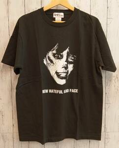 SHiToriginal シットオリジナル BiSH/ゾンビ 半袖Tシャツ アイナ・ジ・エンド NEW HATEFUL KiND FACE ブラック Lサイズ