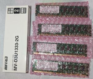 ディスクトップ用 DDR3 SDRAM 2G 4枚 合計8G BUFFALO