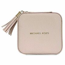 マイケルコース ジュエリーボックス ピンク ec-20222 美品 ポーチ レザー 中古 MICHAEL KORS_画像1