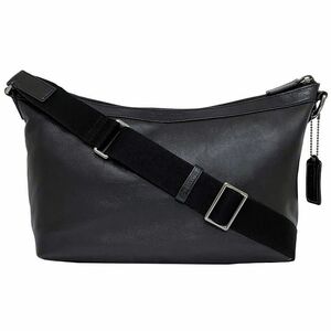 コーチ ショルダーバッグ ブラック F71431 ec-20232 美品 ファスナー レザー 中古 COACH