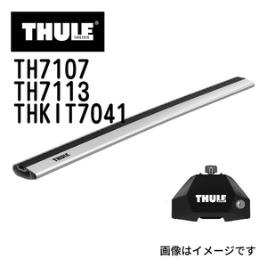 スバル インプレッサXV TH7107 7113 KIT7041 THULE ベースキャリア 送料無料