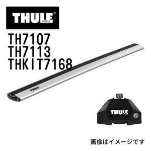 ポルシェ タイカン TH7107 7113 KIT7168 THULE ベースキャリア 送料無料