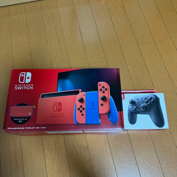 Nintendo Switch 新型 マリオレッド×ブルー セット