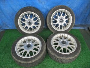 533065★Euro Bein 16×7J +48★4H 100/114.3 PCD★16インチ アルミ 1台分★タイヤ 195/50R16★溝有