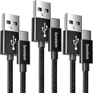 3 1m+1m+2m 【3本セット】Senetem USB Type C ケーブル 1m+1m+2m 3A急速充電 USB-A t