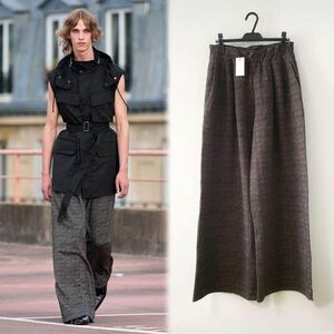 新品未使用!! 名作 DRIES VAN NOTEN チェック柄 ワイドパンツ HAMA バギーパンツ