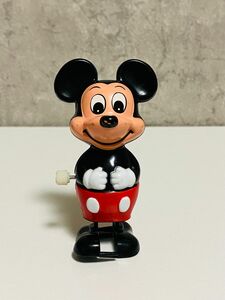 ディズニー ミッキーマウス ネジ巻き式 おもちゃ TOMY レトロ アンティーク ぜんまい式