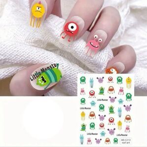◆【502A】リトル モンスター ネイルステッカー ネイルシール