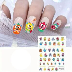 ◆【502B】モンスター コンサート ネイルステッカー ネイルシール