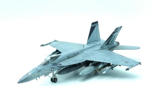 1/72 America navy F/A-18E construction painted final product 