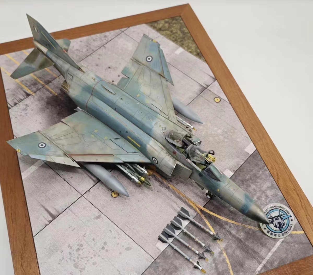 1/48 그리스 공군 F-4E 팬텀 II 조립 및 도장 완성품, 플라스틱 모델, 항공기, 완제품