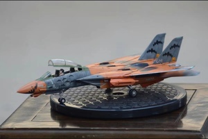 Art hand Auction 1/72 Hasegawa Ace Combat American F-14D Tomcat PUMPKIN FACE Producto terminado pintado preensamblado, Modelos de plástico, aeronave, Producto terminado