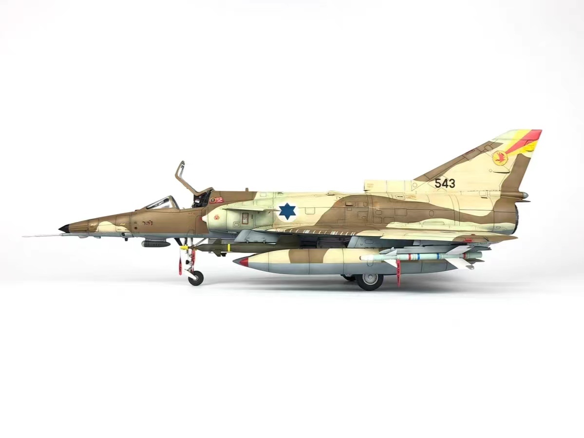 1/48 इजरायली वायु सेना IAI KFIR C2/C7 संयोजन और पेंट किया गया तैयार उत्पाद, प्लास्टिक मॉडल, हवाई जहाज, तैयार उत्पाद