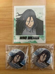 ウィンドブレイカー★プリンセスカフェ ポラロイド風カード＆缶バッジ【杉下京太郎】WIND BREAKER