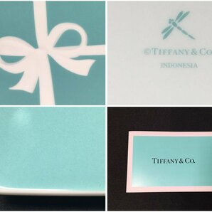 未使用！TIFFANY&Co ティファニー ブルーボックスプレート スクエアプレート 約24.3cm×24.3cm 皿 角皿 大皿 箱・保存袋付の画像6