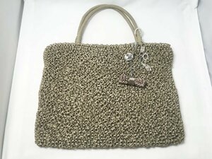 ANTEPRIMA Anteprima bag handbag wire gray * gray ju series knitting ribbon storage bag attaching 