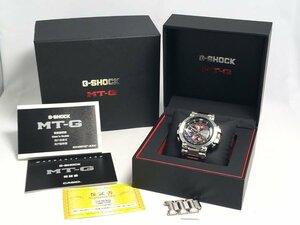 新品・未使用 2024年5月8日購入! CASIO カシオ G-SHOCK Gショック MT-G B1000 腕時計 黒 赤 ジーショック 箱 保証書 取説書 コマ3付