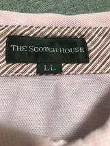 訳ありTHE SCOTCH HOUSE ザ スコッチハウス 半袖ポロシャツ ピンク色サイズLL_画像3