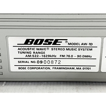 【動作保証】BOSE ACOUSTIC WAVE STEREO MUSIC SYSTEM AW-1D ステレオ CD ラジカセ 専用ソフトケース付き ボーズ 中古 W8870363_画像10