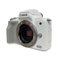Canon EOS kiss M ダブルズームキット 15-45mm 55-200mm ホワイト キャノン 中古 良好 K8842323_画像1