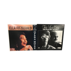 ELLA FITZGERALD AT THE OPERA HOUSE TAKE LOVE EASY 2枚セット レコード LP エラ フィッツジェラルド ジャンク N8876056