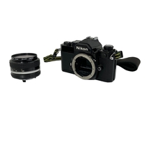 【動作保証】 Nikon FE NIKKOR 50mm F1.4 フィルムカメラ ボディ セット ニコン カメラ レンズ 撮影機材 ブラック 中古 T8878641_画像1