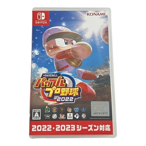 【動作保証】 KONAMI eBASEBALL パワフルプロ野球 2022 Nintendo Switch ゲームソフト 中古 N8840672