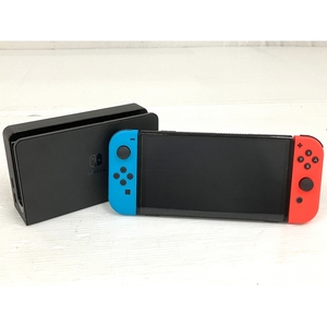 【動作確認】 Nintendo Switch HEG-001 有機ELモデル 元箱付き ゲーム機 中古 良好 O8872178