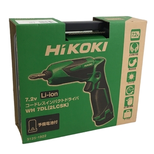 【動作保証】HiKOKI WH7DL(2LCSK) 7.2Vコードレス インパクト ドライバ ハイコーキ 電動工具 未使用 N8882763