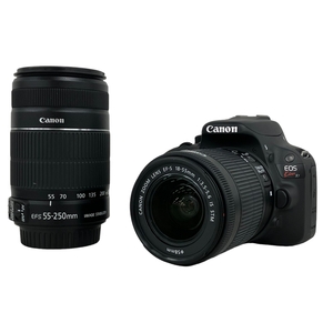 Canon キャノン Kissx7 ZOOM EF-S 18-55mm 3.5-5.6 IS STM EF-S 55-250mm 4-5.6 IS II ダブルズーム レンズキット カメラ 訳あり K8825916