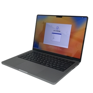 【動作保証】Apple MacBook Pro M1 Pro 14-inch 2021 8C ノート PC 16GB SSD 512GB 14C グレー Ventura 中古 美品 T8740113